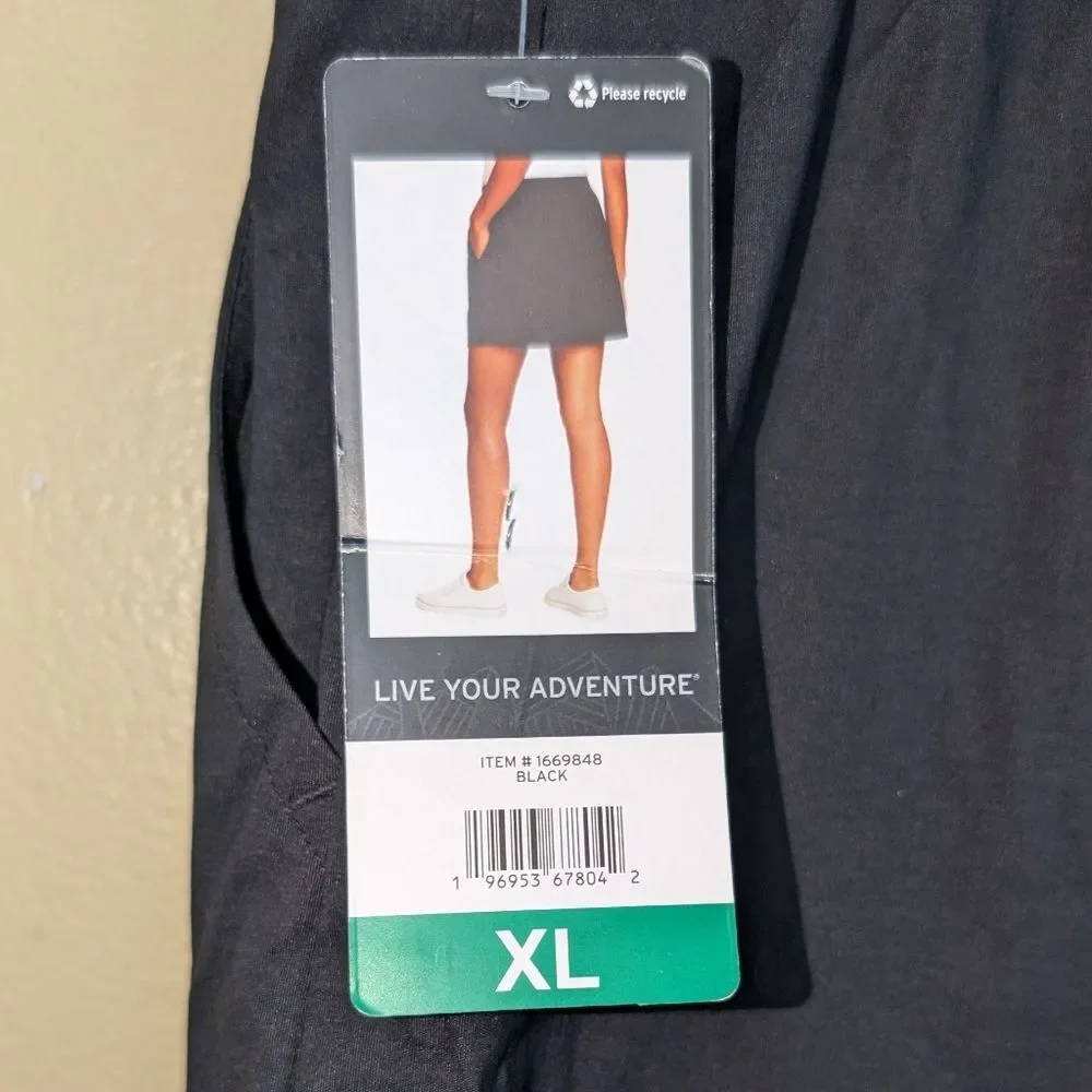 NWT Eddie Bauer skort Women's size XL Tulip hem string granola camping hiking